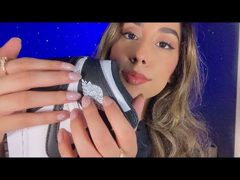 ASMR Sneaker Try On, Tapping, Scratching, Unboxing (Amokick)