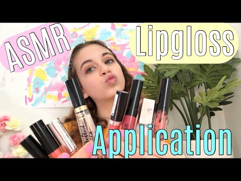 ASMR| lipgloss Application and mouth sounds!
