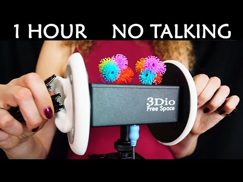 1 Hour No Talking ASMR For Sleep – Ear Cleaning Sounds, Brushes, Bunchems, Mascara Wands