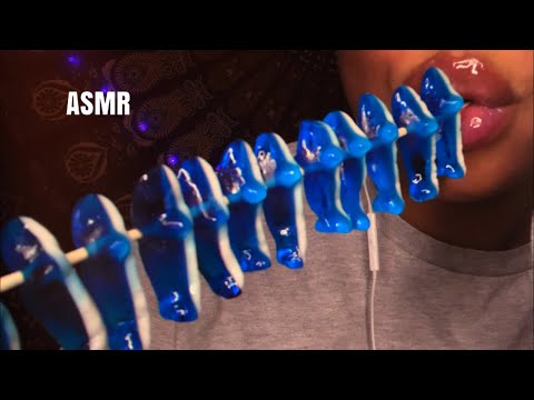 ASMR | Gummy Candy Noms 💙🐬🦈    Sticky Mouth Sounds