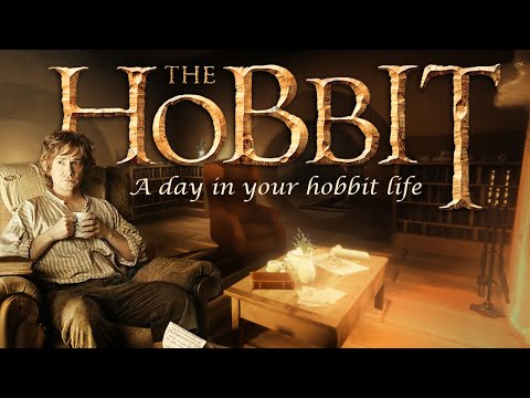 [6 Hours] Hobbit House 3D Virtual Ambience ◎ Walking in your Home in The Shire / All Rooms + Garden