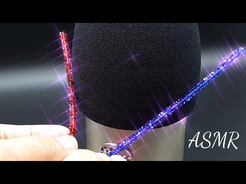 Clear your Ears with Sparkly Pipe Cleaner - ASMR Scratching Mic I No Talking I Satisfying Video