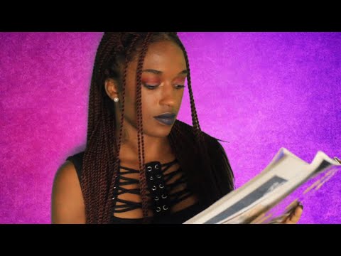 ASMR|BOOK AND MAGAZINE PAGE FLIPPING & TAPPING|MOUTHSOUNDS