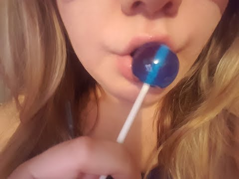 Lollipop sucking/licking ASMR mouth noises soft moans