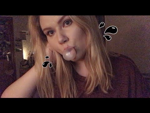 Blowing Bubbles & Gum Chewing *ASMR* (VERY UP CLOSE)