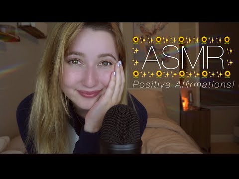 ASMR ✨ EXTREMELY UP-CLOSE WHISPERING, HAND MOVEMENTS & POSITIVE AFFIRMATIONS!✨