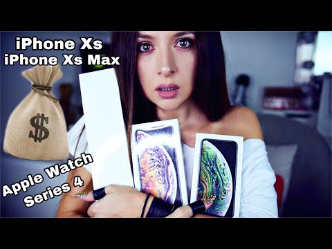 iPhone Xs, Xs Max, Apple Watch series 4 Unboxing ASMR