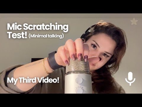 ASMR Mic Scratching Test | my third ASMR video!