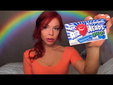 ASMR | Airheads Gum Chewing & Hand Movements to Put You to Sleep