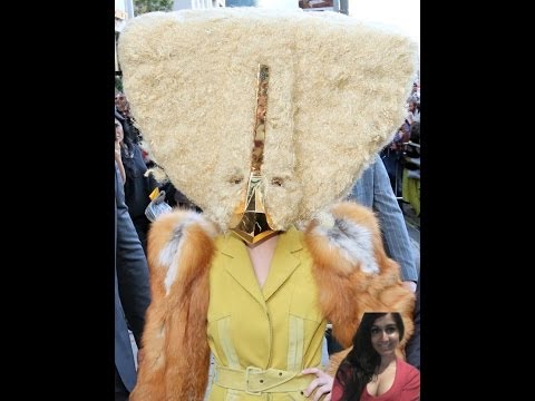 Lady Gaga Wears A  Chicken Mask  In Berlin German  is great !