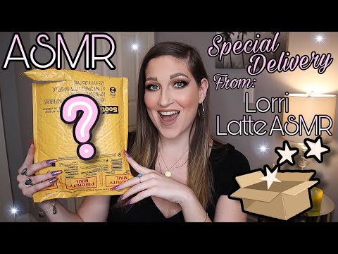 ASMR | Tapping On A Special Delivery From Lorri Latte ASMR 💖📦
