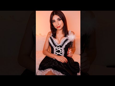 ASMR Maid Takes Care of You #shorts 🧹 roleplay, personal attention, face touching