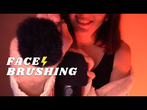 ASMR - 3 HOURS EXTREMELY FAST and AGGRESSIVE FACE BRUSHING | up close brushing Tingly SOFT SPOKEN 🤤