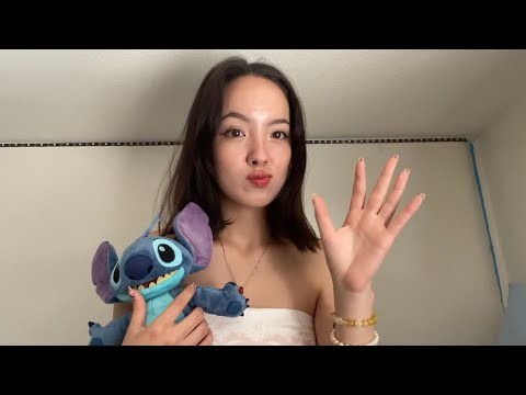 RANDOM ASMR - rambling, hand sounds, and mouth sounds + fabric scratching and jewelry sounds 🤍
