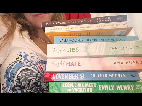 ASMR Another book haul (buying books is a addiction😭)