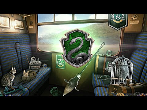Hogwarts Express ◈ Slytherin Wagon Edition | Harry Potter inspired ASMR Ambience | Relax Train Ride