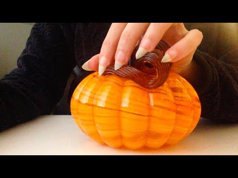 ASMR: Claws Tapping on a Glass Pumpkin (No Talking)