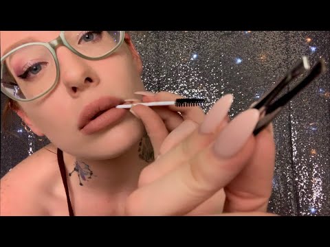 ASMR Doing Your Eyebrows / UP CLOSE Attention