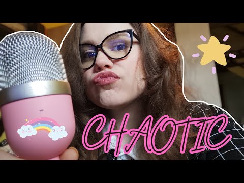 ASMR | FAST, AGGRESSIVE & CHAOTIC ASMR *RANDOM* ⚡ ⚡ (TAPPING/GRIPPING/KEYBOARD SOUNDS) 💙💤😴🍒