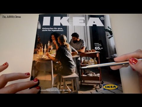 ASMR IKEA Catalogue . Tracing with Layered Whispers . Ear To Ear