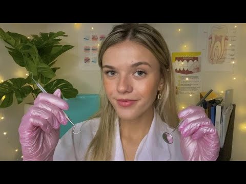 ASMR Dentist Roleplay 🦷 (scraping, brushing, flossing)