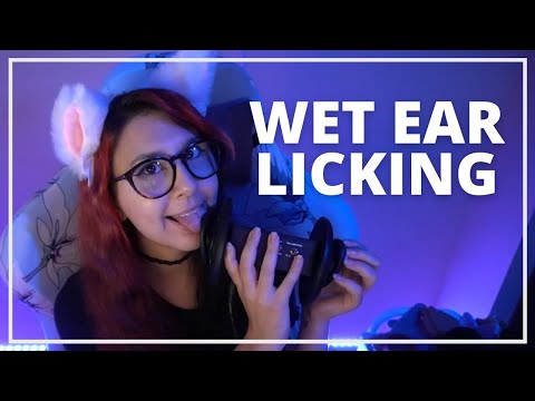 ASMR // Deepest, wettest ear licking