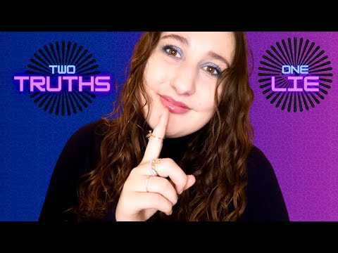 ASMR 💙 Lying to you Trigger 💜 BUT it's 2 Truths, 1 Lie 🔍