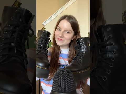 ASMR tapping on Doc Martens boots #asmr #asmrshorts #asmrsounds #asmrvideo #docmartens #shorts
