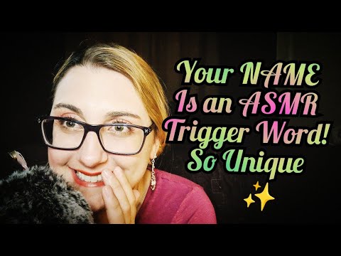 ASMR Repeating Your Name into A Trigger Word Mouth Sound with hand movements
