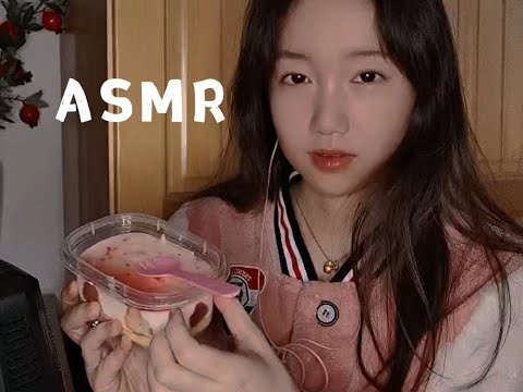 【ASMR 電台】Let's eat strawberry mousse cake!~吃個草莓蛋糕~