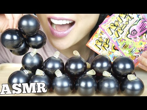 ASMR KYOHO GRAPE JELLO + POP ROCKS (CRACKLING EATING SOUNDS) | SAS-ASMR