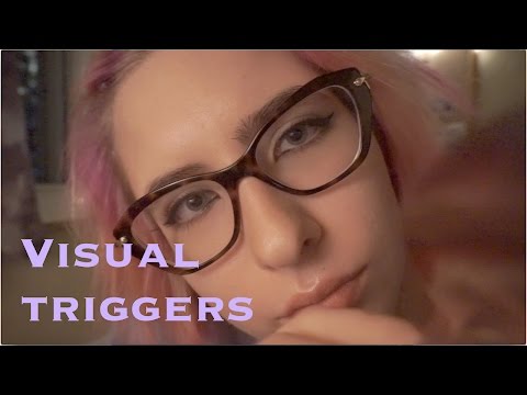 ASMR - Hand movements, forking, brushing, stippling, face touching, hand sounds, etc