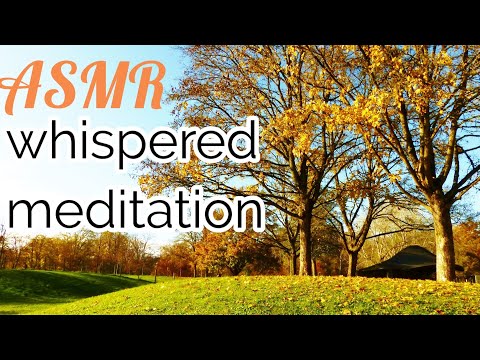 ASMR 🍂 WHISPERED MEDITATION 🌳 in Nature with relaxing music - Meditacija (srb, fr, eng)