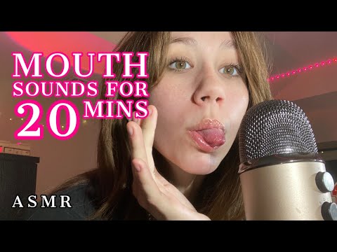 ASMR | 20 minutes of fast mouth sounds with up close hand movements for tingles and relaxation