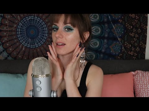 ASMR TRACING MY FACE -CLOSE UP RAMBLING- PERSONAL ATTENTION