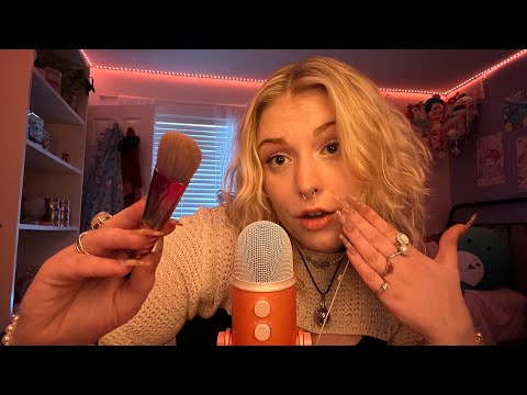 ASMR Spit Painting A Masterpiece all over Your Face! Fast & Aggressive Mouth Sounds and Hand Mvmts ✨