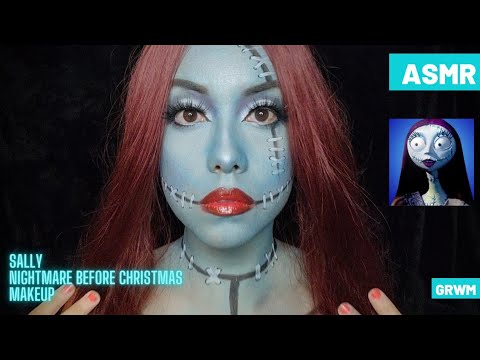 ASMR| "Sally" Nightmare Before Christmas Makeup Get Ready W/Me GRWM