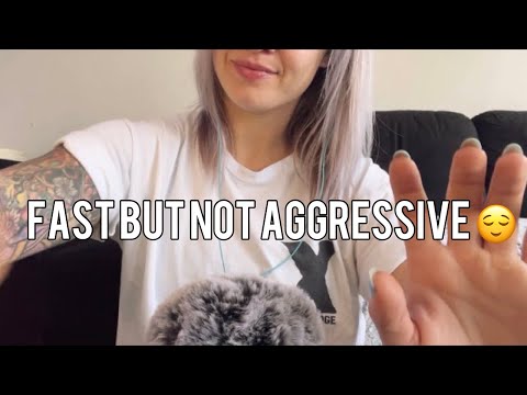 ASMR FAST BUT NOT AGGRESSIVE HAND SOUNDS & SPANGLISH TRIGGER WORDS