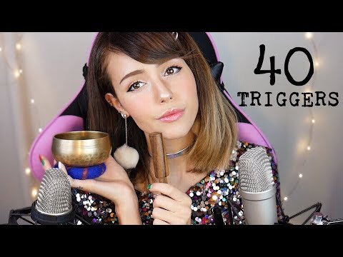 ASMR - 40 TRIGGERS IN 19 MINUTES 😤😴