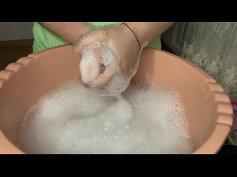 ASMR | Washing off the bar of soap! 🧼 Satisfying soap and hand wash❤️