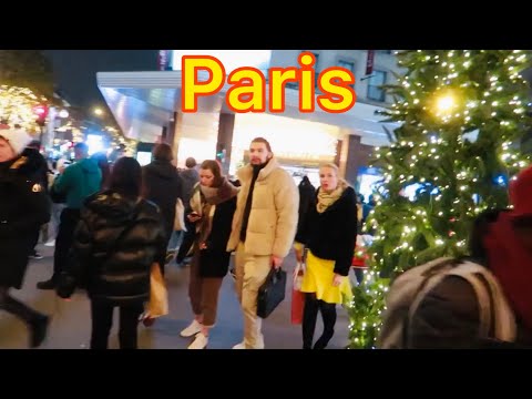 PARIS, FRANCE 🇫🇷 CHRISTMAS IN PARIS - WALKING TOUR 🇫🇷