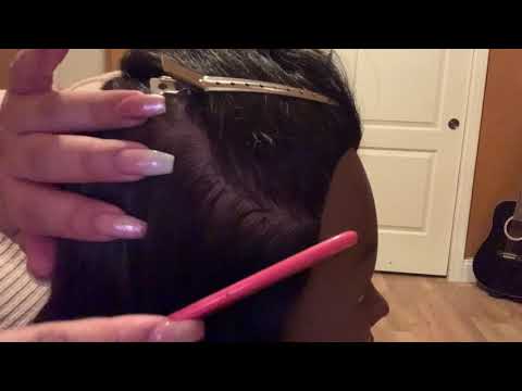 💆🏻‍♀️ ASMR: Scalp checking & hair brushing; Very satisfying 😴 (a bit rough)