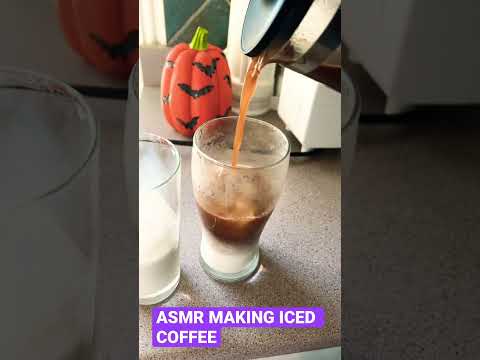 ASMR MAKING ICED COFFEE