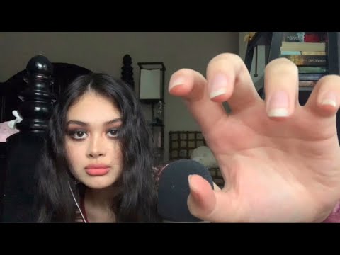 ASMR saying ‘scratch’ while scratching you , clicky mouth sounds