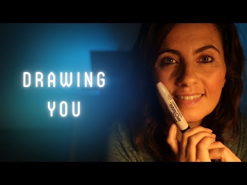 ASMR | Drawing Your Face ' Personal Attention ' Mouth Sounds '
