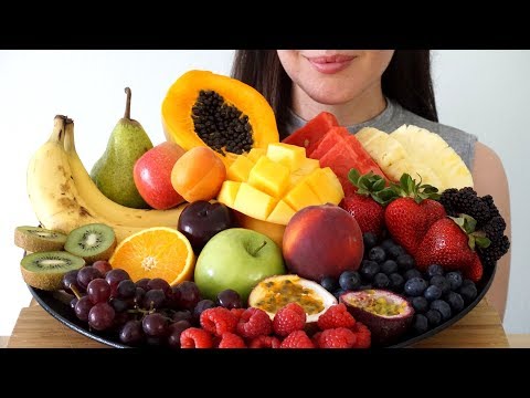 ASMR Fruit Platter ~ Crunchy Eating Sounds (No Talking)