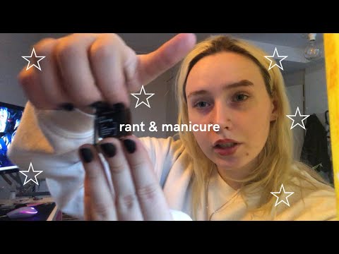 lofi asmr! [subtitled] listening to your rant and doing your manicure!