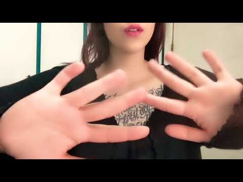 (( ASMR )) fast tingly hand movements with random mouth sounds.