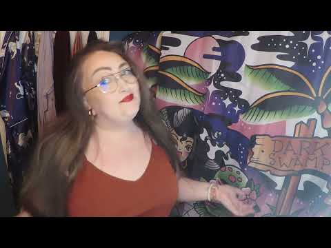 ASMR Hair bbw belly hourglass girl shows all real 30 inch hair with knots-  gentle ASMR No Speaking