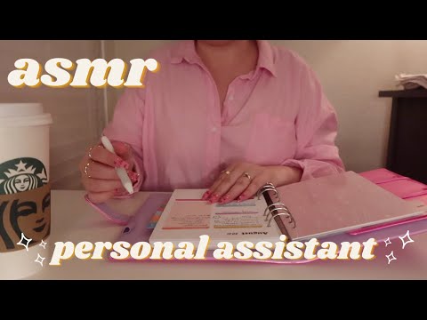ASMR Relaxing Personal Assistant Plans Your Day🖊💕Soft-Spoken 💕